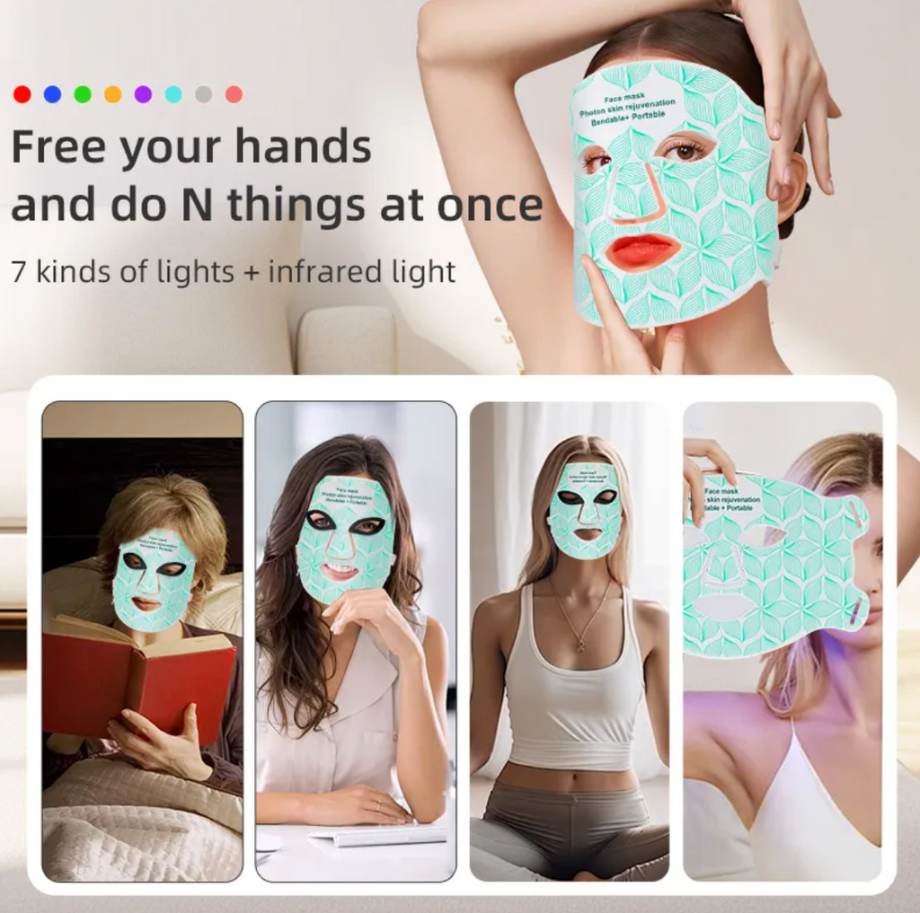 7-Color LED Silicone Face Mask – Skin Rejuvenation & Photon Therapy
